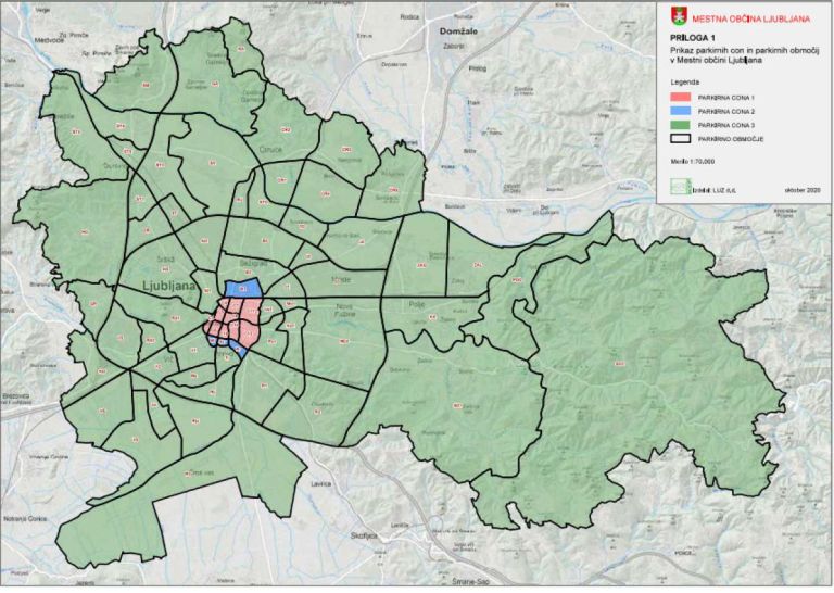 Ljubljana, parkiranje
