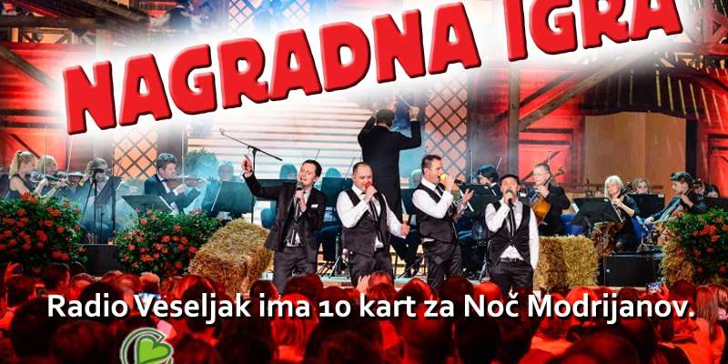 NAGRADNA IGRA: Radio Veseljak ima 10 vstopnic za Noč Modrijanov!
