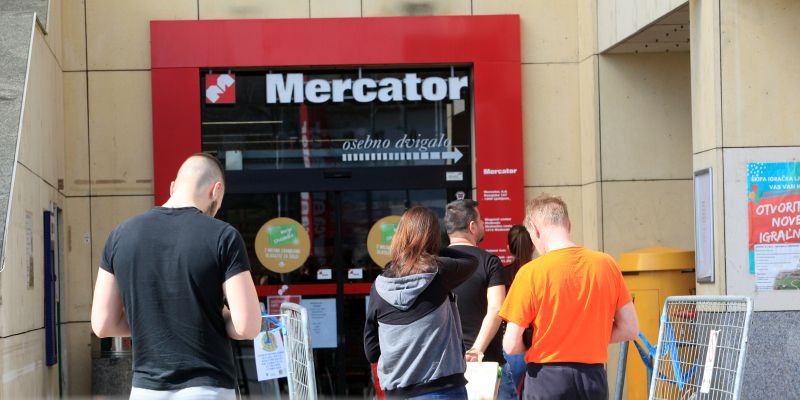 mercator, koronavirus, medvode, vrsta
