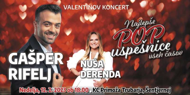 Valentinov koncert v Šentjerneju z Gašperjem in Nušo