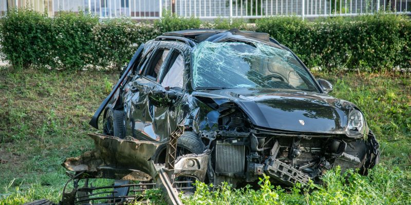 prometna-nesreča, lendavska-ulica-2025, porše, porsche