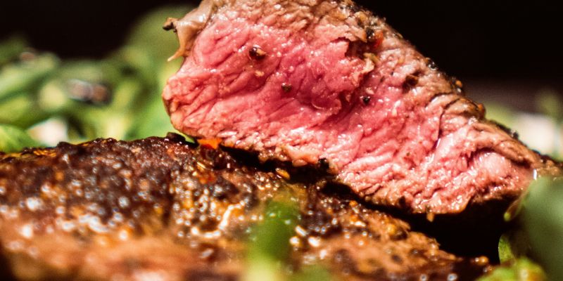 steak, meso, grill