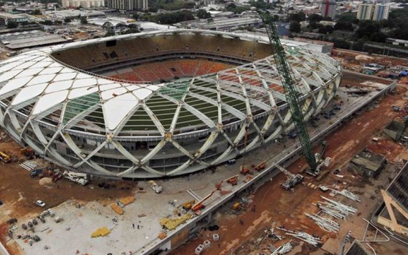 Gradnja arene v Braziliji