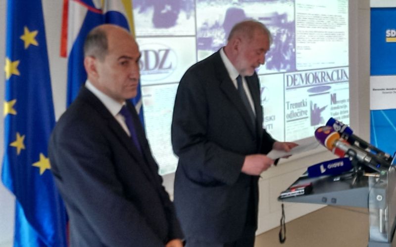 Janez Janša in Dimitrij Rupel