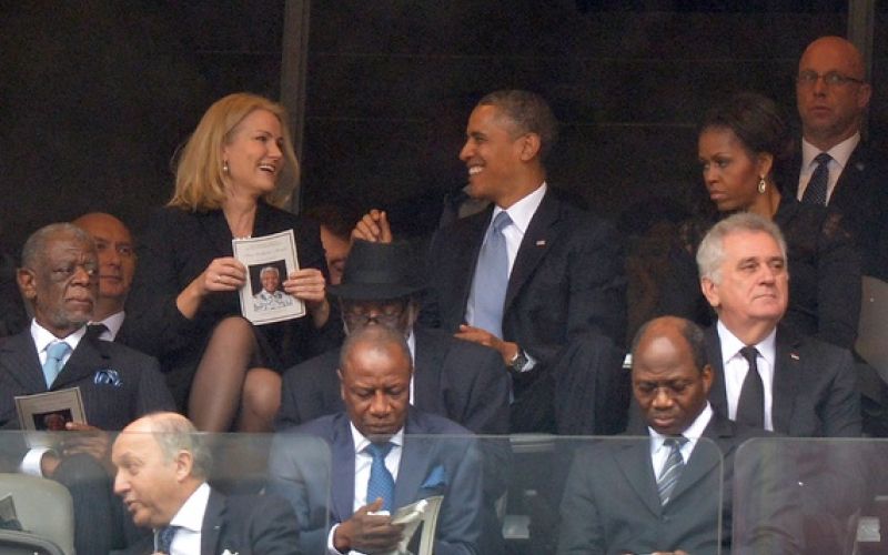 Barack Obama, Michelle Obama in Helle Thorning-Schmidt