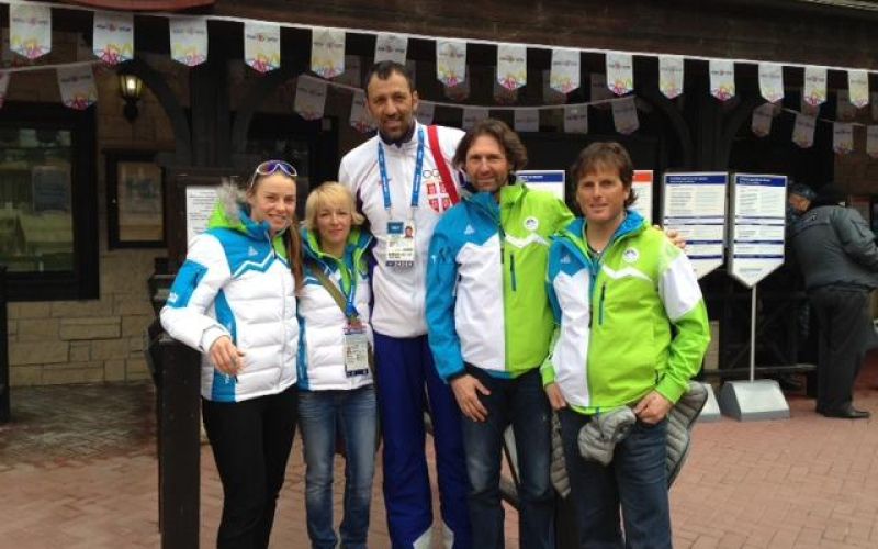Tina Maze in Vlade Divac