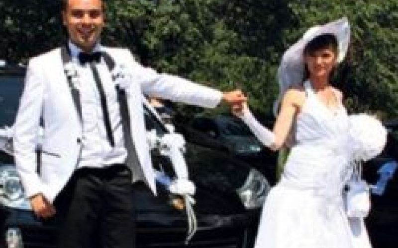 Dejan Stanković Krlaj in Jelena na poročni dan