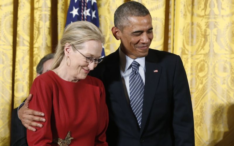 barack obama maryl streep