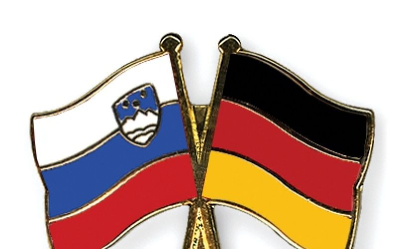 slovenija nemčija zastava prijateljstvo značka