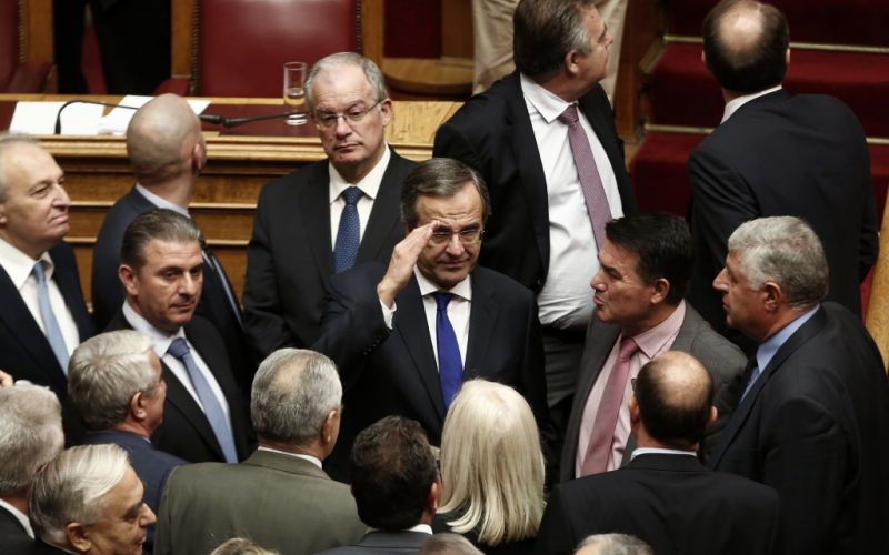antonis samaras, grški poslanci.jpg