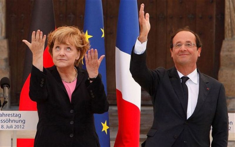 angela dorothea merkel francois hollande francija nemčija kancler kanclerka predsednik tony
