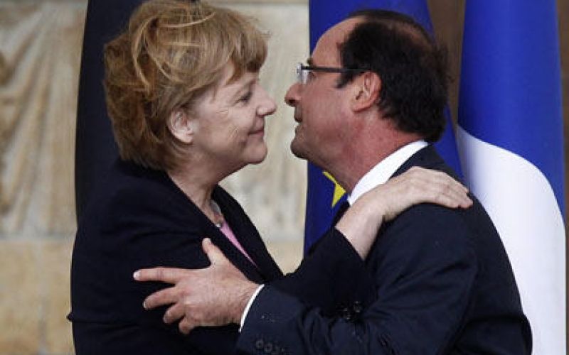 angela dorothea merkel francois hollande francija nemčija kancler kanclerka predsednik tony