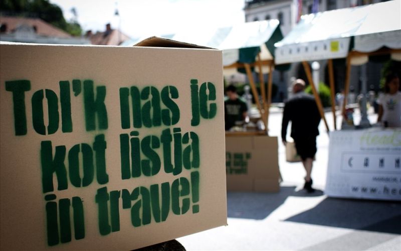 marihuana marš protesti trava konoplja droga tony