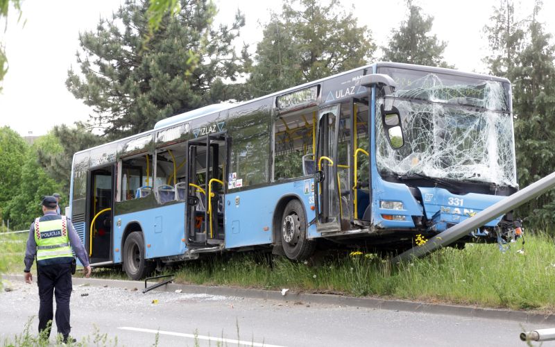 Prometna nesreča avtobus Zagreb