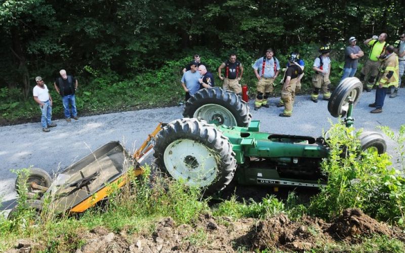 traktor nesreča