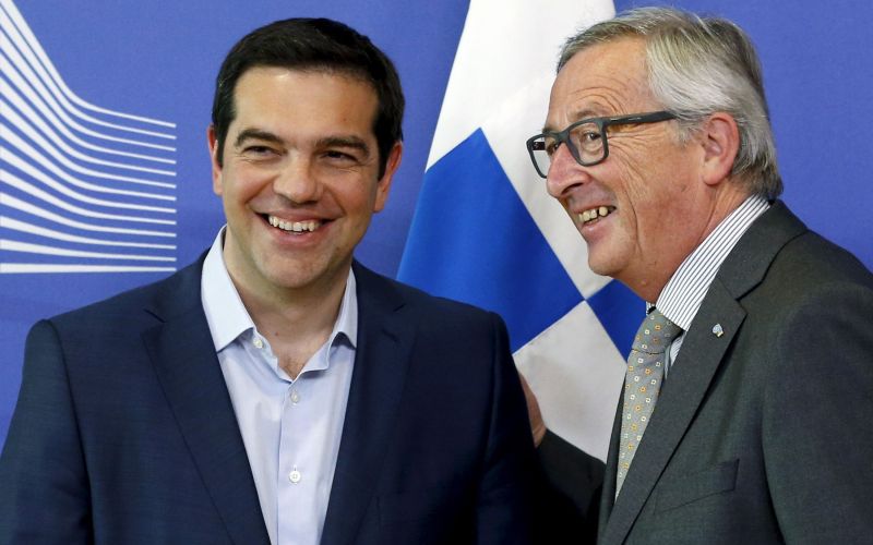 Aleksis Cipras in Jean-Claude Juncker
