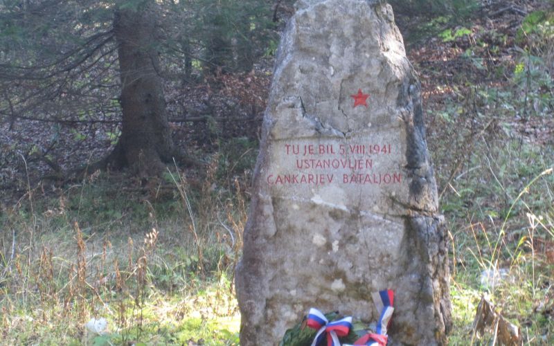 Tu je bil ustanovljen Cankarjev bataljon