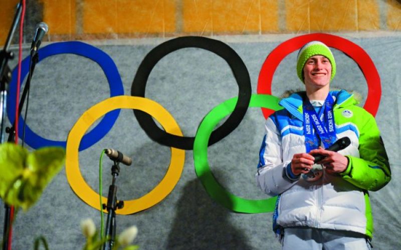 Veličasten sprejem za Petra Prevca
