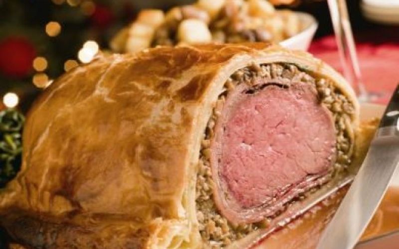 Slavnostna pljučna pečenka Wellington