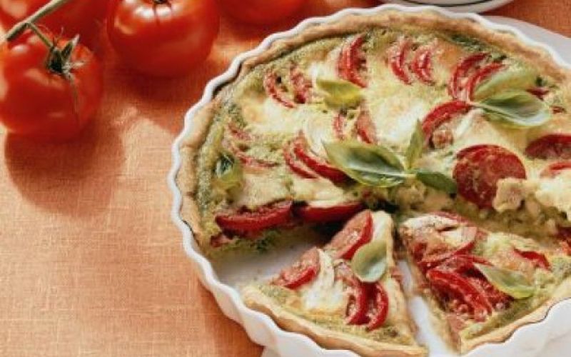 Krhka pogača s paradižniki