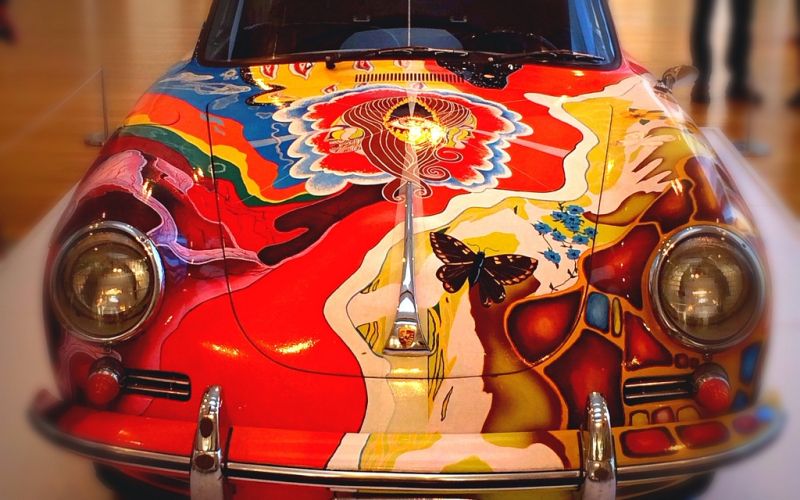 Psihedelični porsche kabriolet, ki ga je vozila Janis Joplin