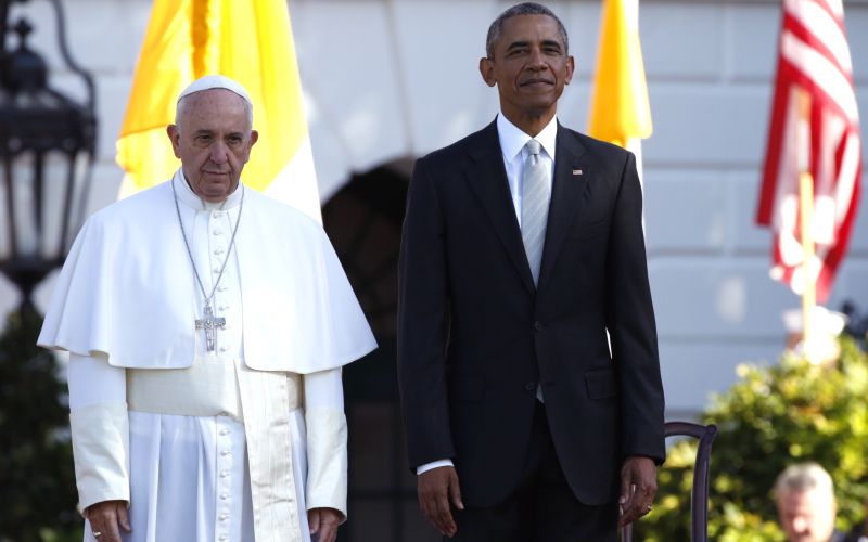 Papež in Obama