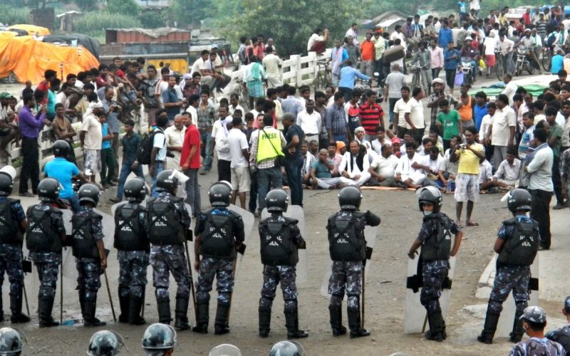 Nepal,Birgunj, protest, Indija.jpg