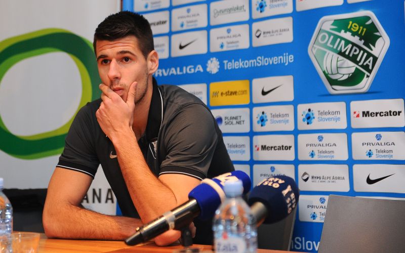 Nemanja Mitrović Olimpija Ljubljana tiskovna konferenca