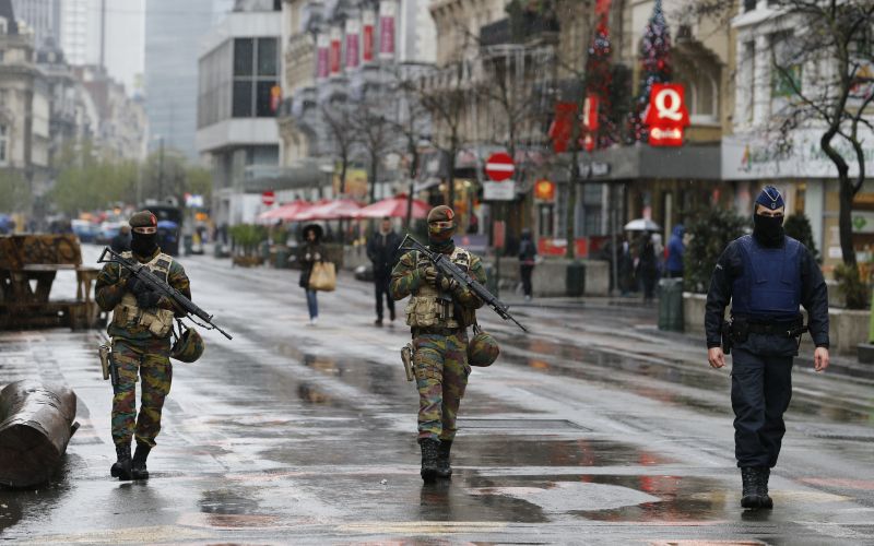 Bruselj, vojska na ulicah izredne razmere