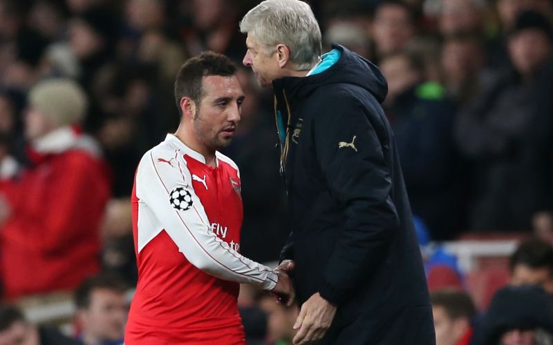 Arsene Wenger Santi Cazorla Arsenal