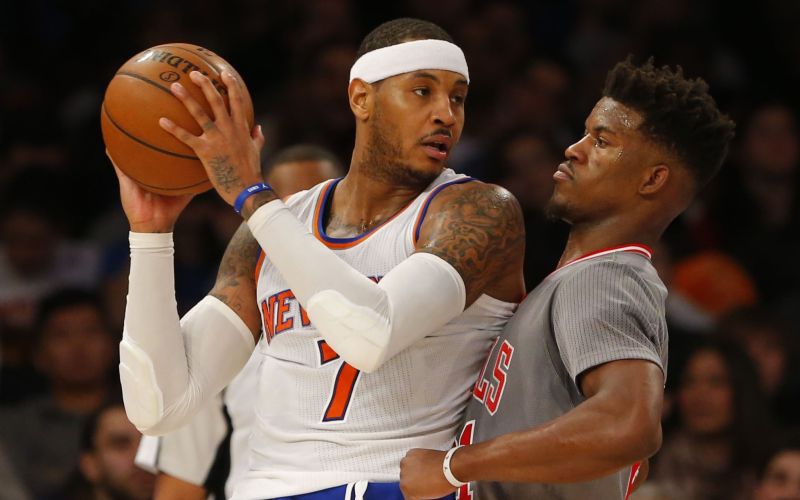 Carmelo Anthony Jimmy Butler New York Knicks Chicago Bulls