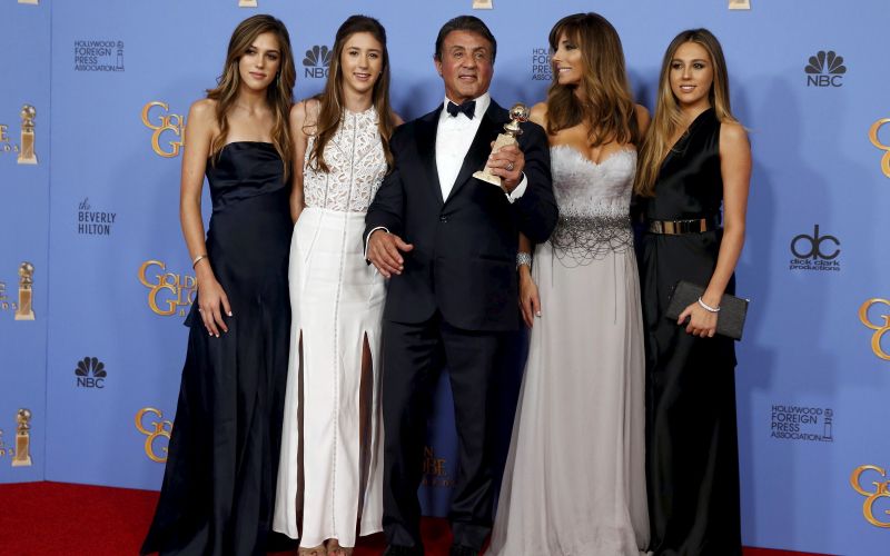 Sylvester Stallone z družino