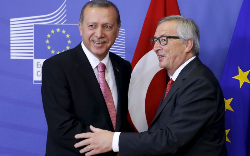 Erdogan Juncker srečanje oktober 2015