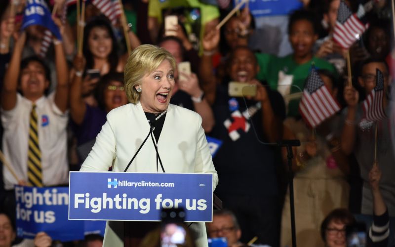 Hillary Clinton slavi supertorek