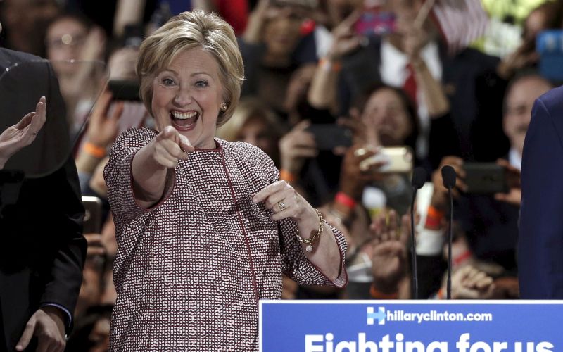 Clinton Hillary po zmagi New York