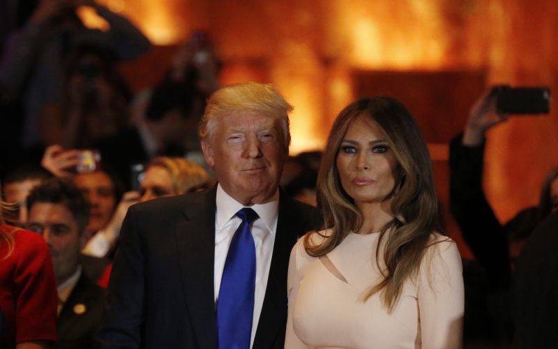 Melanija in Donald Trump
