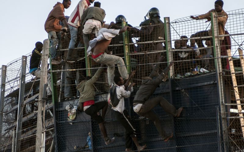 Melilla eksklava meja med Španijo in Marokom