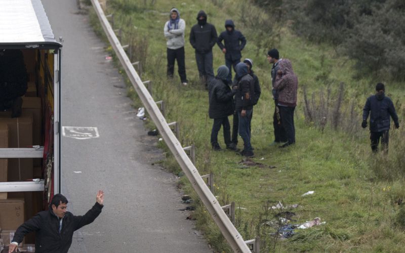 Begunci tovornjak policija