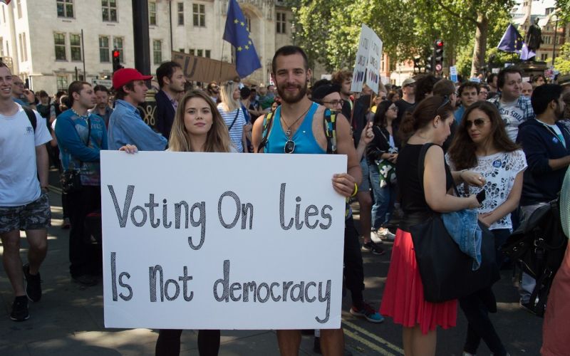 Protest proti izstopu iz EU London