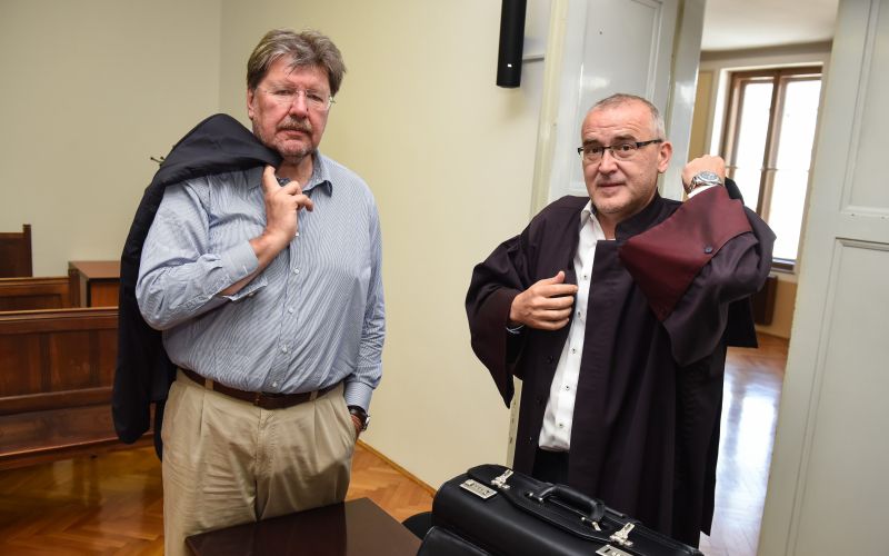 Igor Bavčar na sodišču Janez Kuščak odvetnik