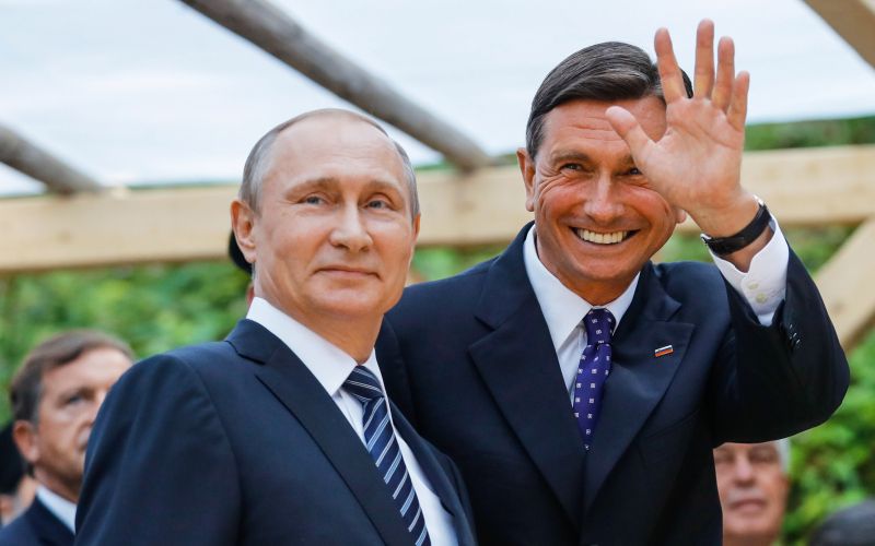 Putin Pahor nasmejana
