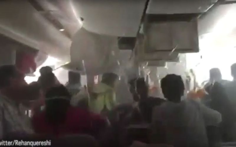 požar v letalu reševanje Dubaj
