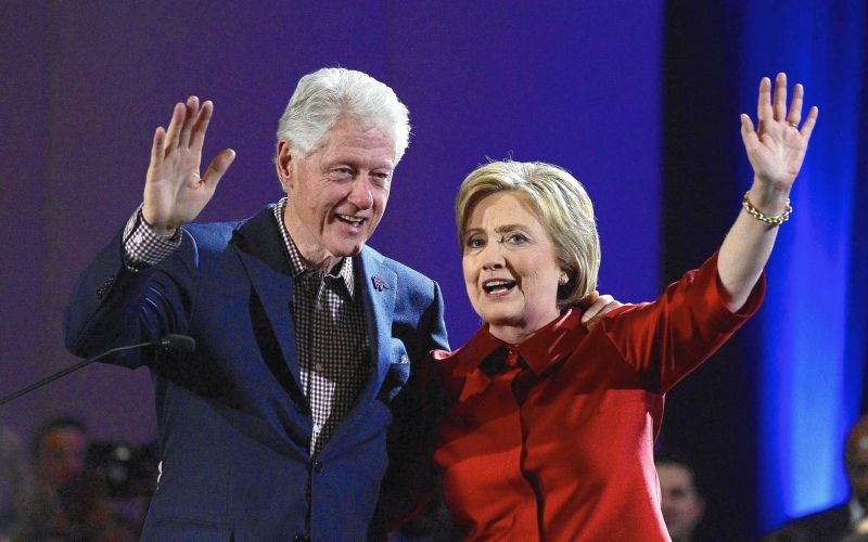 Bill in Hillary Clinton