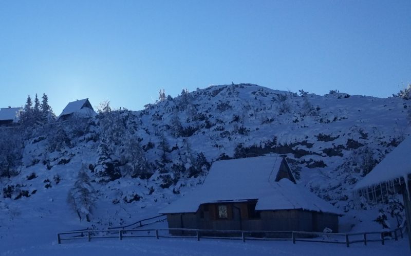 sneg Velika Planina