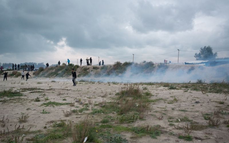nemiri begunsko taborišče džungla Calais