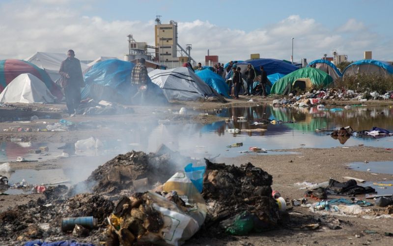 Calais džungla begunsko taborišče