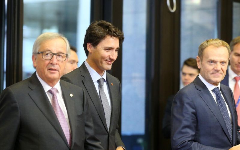 Justin Trudeau, Donald Tusk, jean-claude juncker.jpg