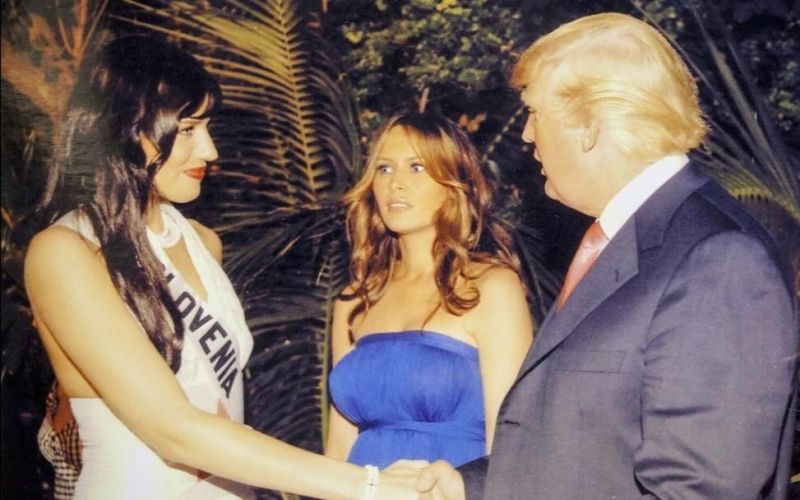 Donald Trump, Melania Trump in Nataša Pinoza