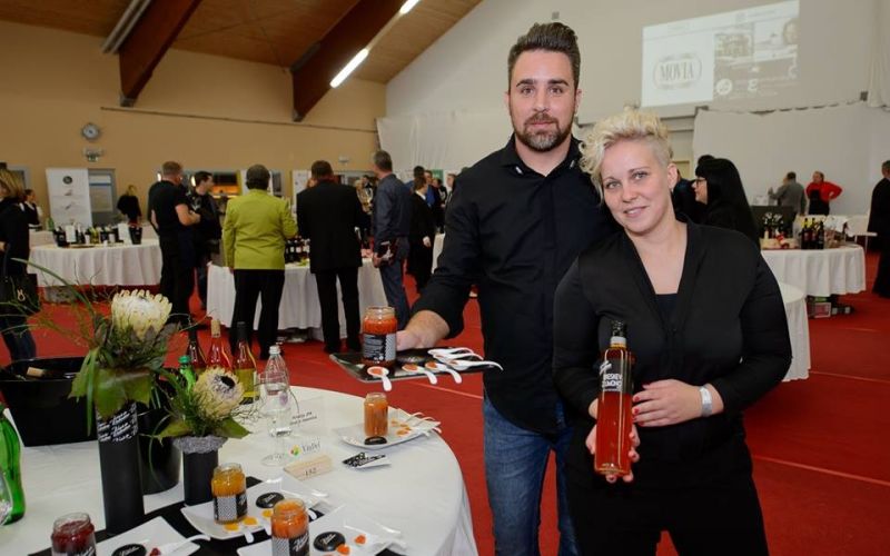 Uroš in Valentina se s svojimi produkti predstavljata tudi na sejmih.