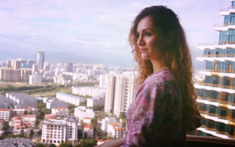 Stefania Bojić na tednu mode v Sanyi